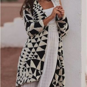 Farm Rio Heart Deco Cardigan NWT Size Small from Anthropologie